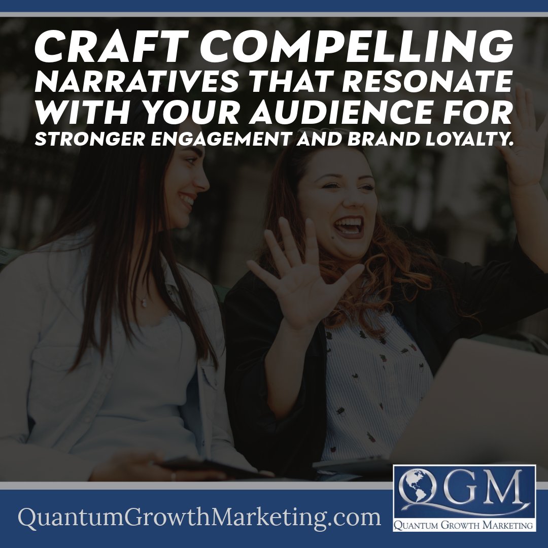 Craft compelling narratives that resonate with your audience for stronger engagement and brand loyalty. Discover More: qgm.fyi/now #Storytelling #BrandEngagement #SmallBizMarketing