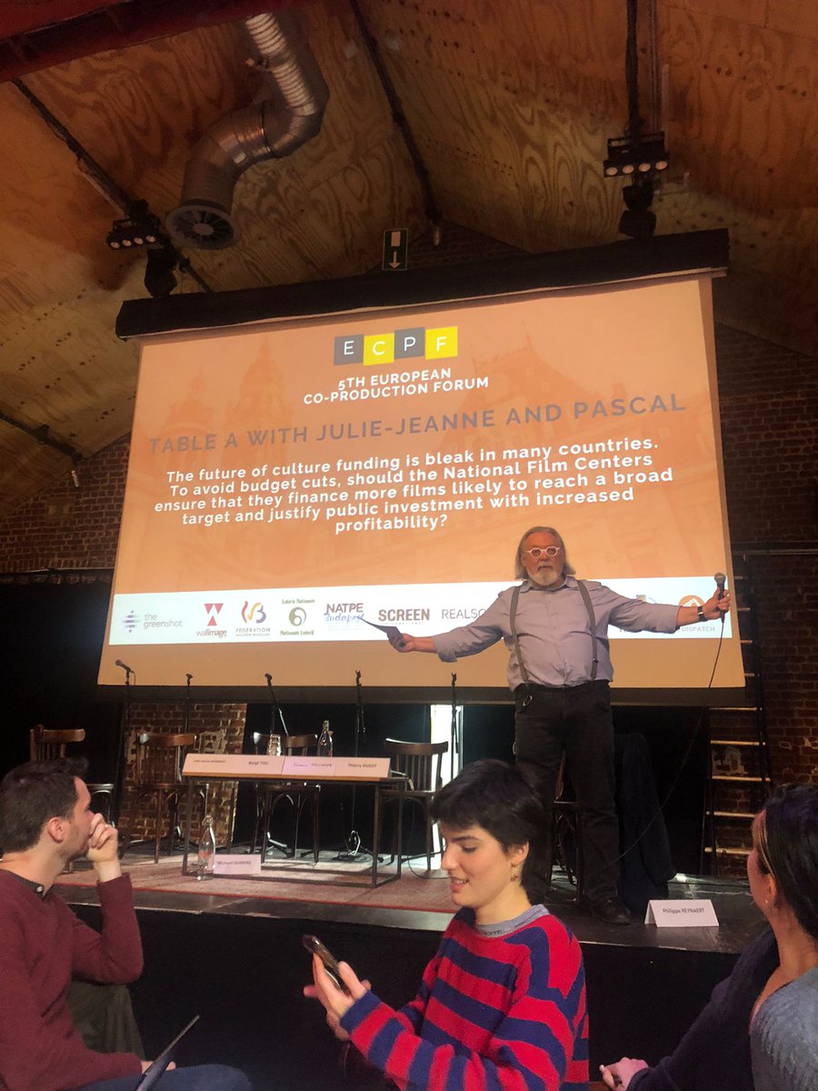 EFAD_aisbl's tweet photo. At the European Co-Production Forum, EFAD's @julie_jeanne Régnault and other experts discussed how public funds contribute to shape the future of our industry, supporting cultural diversity, sustainability and inclusion.
#ECPF https://t.co/5gl08gyLis