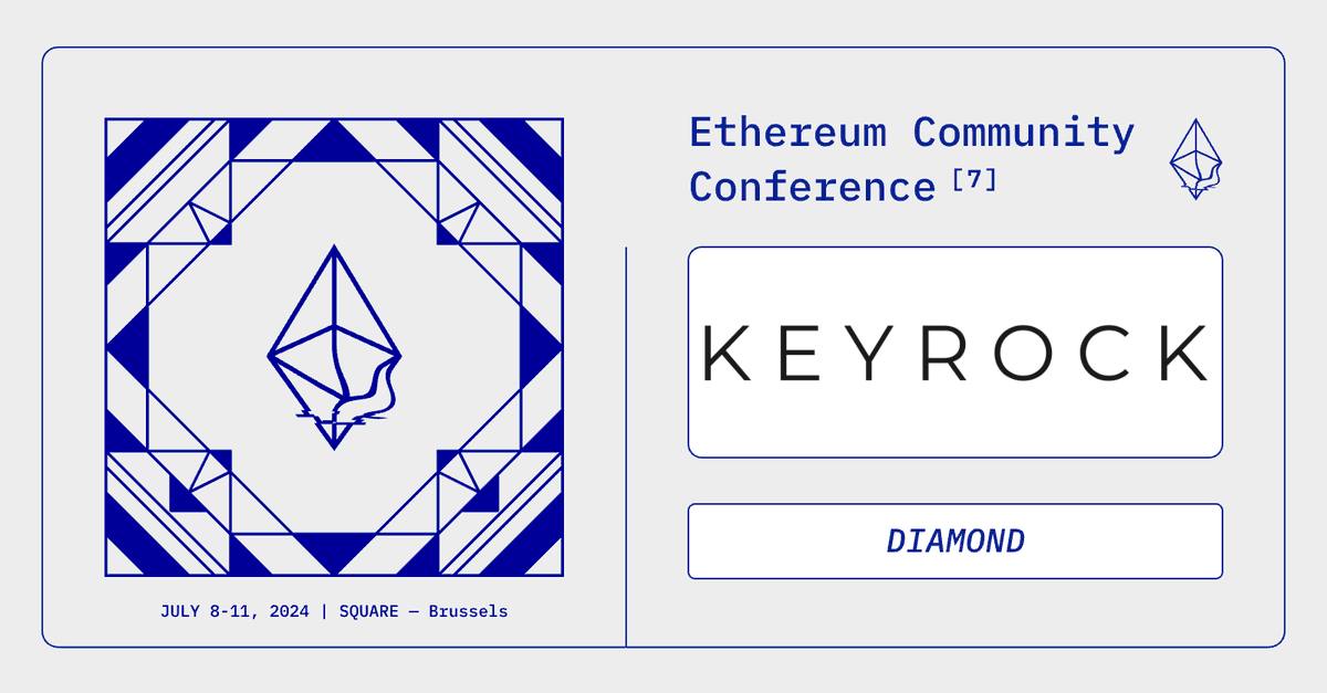 EthCC[7] is made possible by the generous support of our sponsors. Thank you @KeyrockTrading for supporting us this year as a DIAMOND sponsor! 💎 🖤💛❤️ keyrock.eu