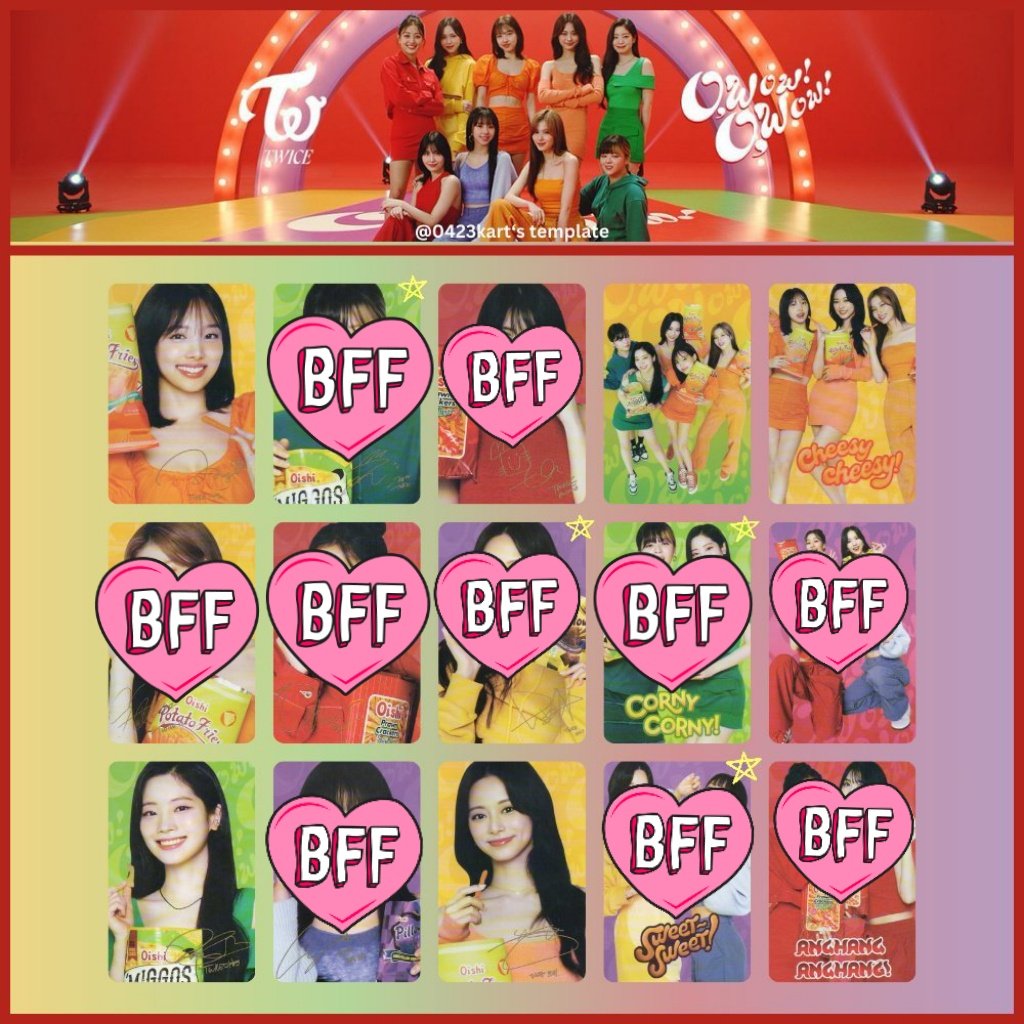 catherineee0803's tweet photo. wtb lfs twice x oishi pc ph

lf: tzuyu, nayeon, and dahyun pc (prio)
group pcs as well like cheesy cheesy subunit

— preferably onhand and one seller (para isang sf nalang) 
— mint condition or near mint condition 
— budget within ₱85 maximum
— reply ur offers (no to op pls) https://t.co/wCS4Ofcd6j