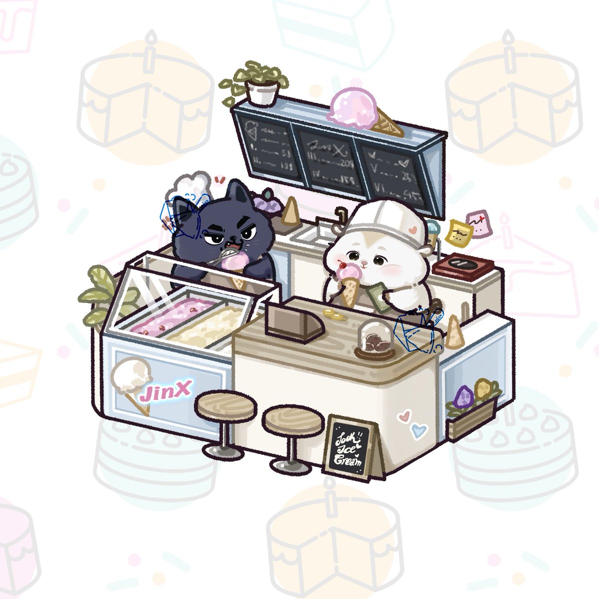 Grumpy ice cream seller ~~~

#징크스 #JINX