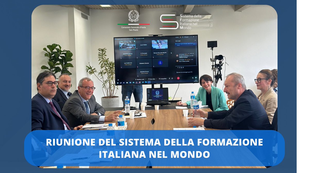 Hoje em <a href="/ItalyinSaoPaulo/">Italy in Sao Paulo</a> acontece a reunião del Sistema della Formazione Italiana nel Mondo, com alinhamentos relevantes para a rede, neste que é um tema de fundamental importância para a 🇮🇹