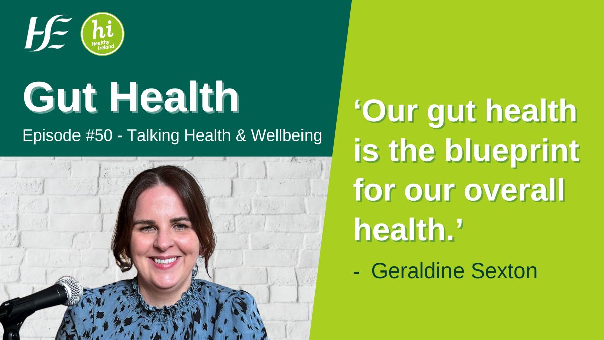 Listen to the latest episode of the HSE #TalkingHealthandWellbeing #Podcast to hear about the importance of #GutHealth, & how it can impact our overall health. We share practical tips to help you get the most from your diet and maintain a healthy gut. 👉bit.ly/3IWIZTa