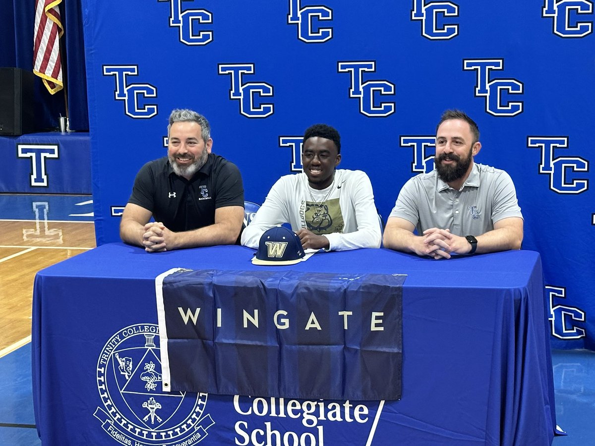 CoachHyman15's tweet photo. Shout out to our @baseball_TBCS guy @_PierceE27 on signing to play baseball at Wingate! 

Blue collar guy who represents everything great about our baseball program! 

Congrats Pierce! 💯💯 https://t.co/uTG70AoqoO
