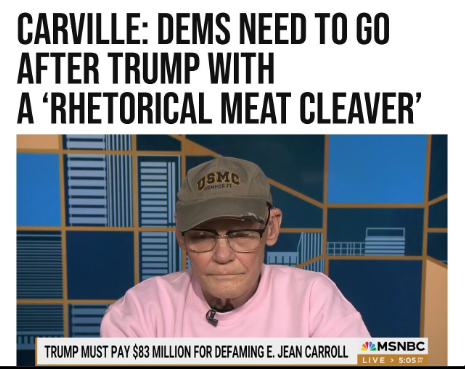 Yeah, #democrats are a very violent bunch. @JamesCarville you'll do anything to remain relevant. No worries you'll be on #MSNBC a lot come the next #trumpadministration