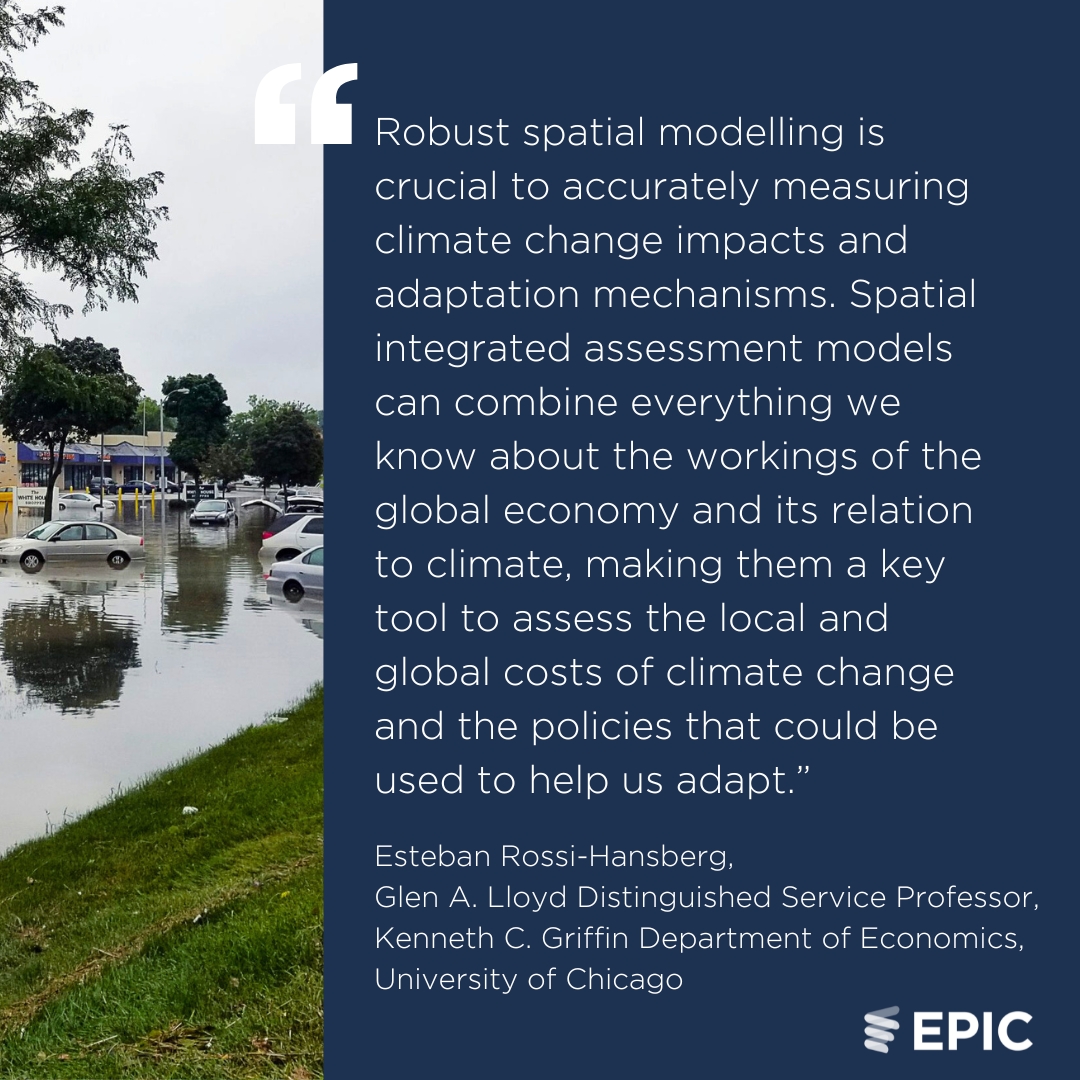 Quantitative models can improve society’s understanding of the economic impacts of climate change and provide insight into the most effective adaptation and mitigation policies globally and in specific communities, new @HansbergRossi study shows. ➡️epic.uchicago.edu/news/improving…