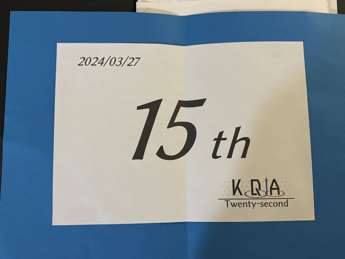 ne_nqc78's tweet photo. #KQA22nd
紙15th→QFまで。
ペーパーこそ全く振るわずでしたが、なんとかやりたかったトーナメントまで進めました
4RのサドンデスとかQFのトーナメントでは高3と最後の最後に1対1できてほんとによかったです
ありがとうございました！！！ https://t.co/M4omxfBCBH