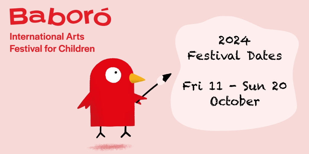 🌟Announcing our 2024 festival dates 🌟 This year's Baboró festival will take place Friday 11 - Sunday 20 October. Sign up for ticket information and more: baboro.ie/news-events/ne… @artscouncil_ie @GalwayCityCo @GalwayCoCo @Cula4_TG4 @iSupplyGalway @ByrnesBooks