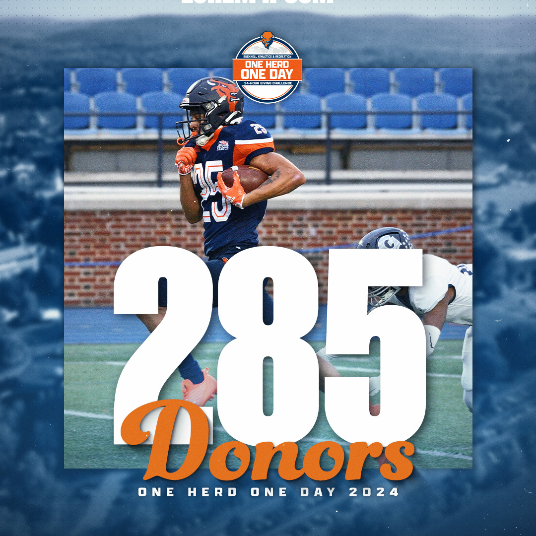 We're in a footrace with baseball! They just overtook us for the donor lead! Let's go, Bison Nation! #OneHerdOneDay Give Now: givecampus.com/wfuu97