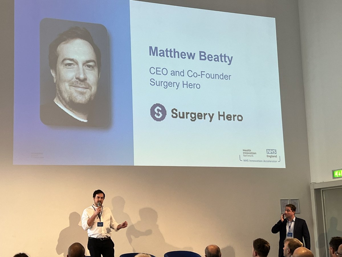 @SurgeryHero and Matthew Beatty making a different to the he NHS elective recovery. Well done on your @NHSAccelerator 2024 achievement!! @HealthInnovNet @innovationnwc