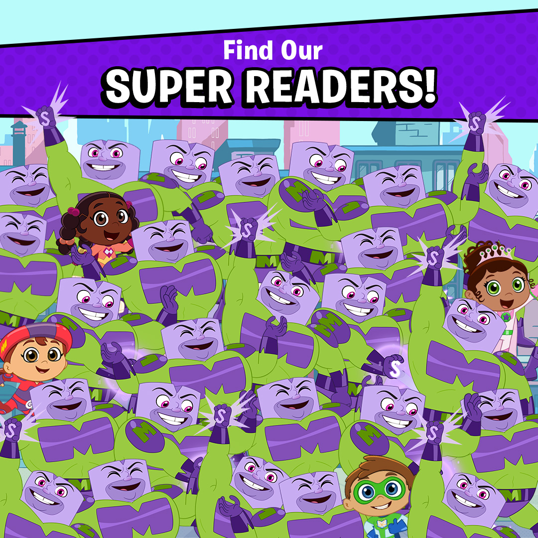 The Super Readers have been swarmed by More Men! Can you find them all? 👀 #SuperWhy