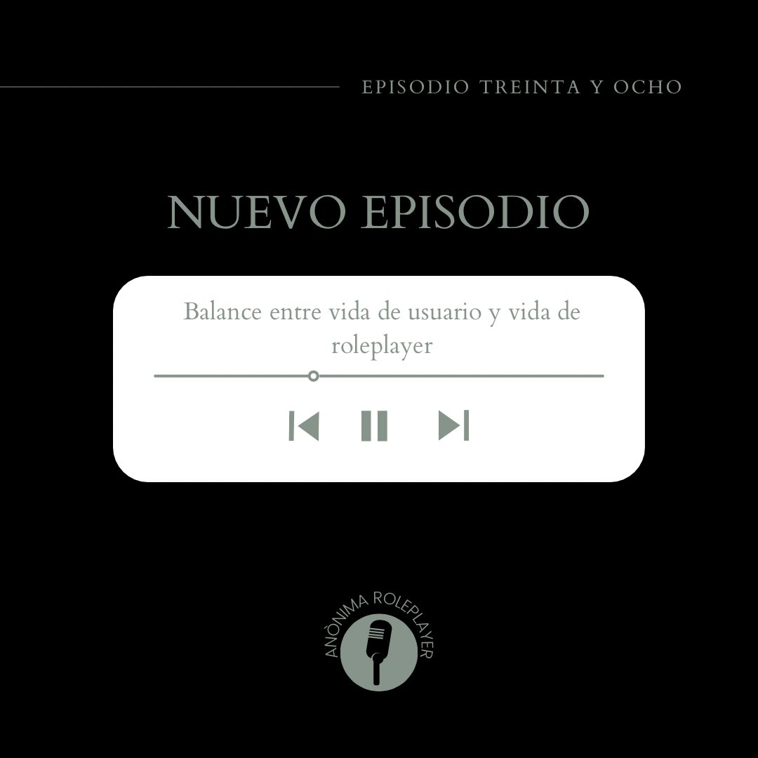 MAREASPODCAST's tweet photo. ⠀ ⠀⠀⠀
⠀ ⠀⠀⠀¡Nuevo Episodio!
𝗘𝗣𝗜𝗦𝗢𝗗𝗜𝗢 38 — Sabemos lo difícil que puede ser definir una relación sana con el mundo de RP. En este episodio, exploramos cómo hallar ese equilibrio entre vida user y vida rolera. Puedes 𝐞𝐬𝐜𝐮𝐜𝐡𝐚𝐫 𝐦𝐚́𝐬: https://t.co/GErdM1xIRp https://t.co/Wa385zx25A