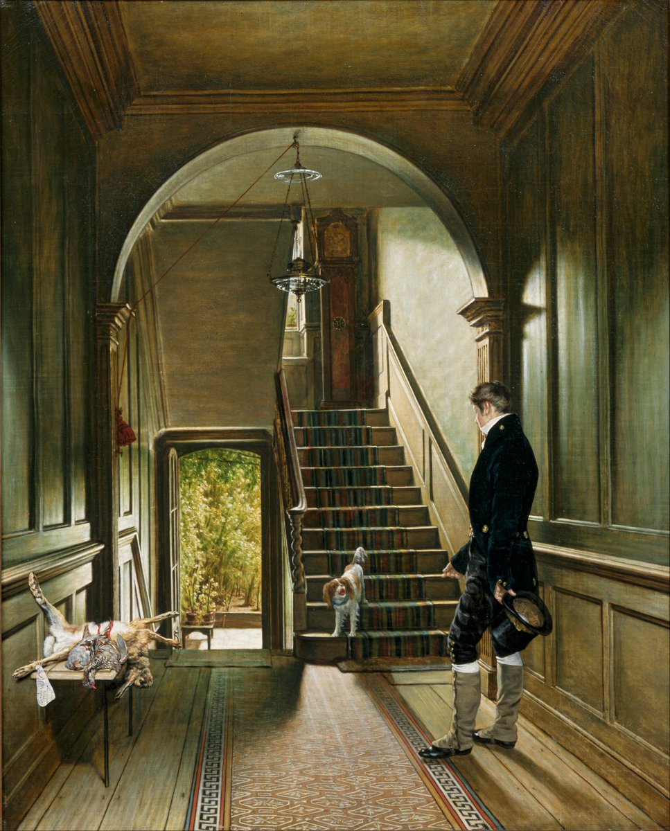 'The Staircase of the London Residence of the Painter' (1828) by Pieter Christoffel Wonder (Centraal Museum, Utrecht)
