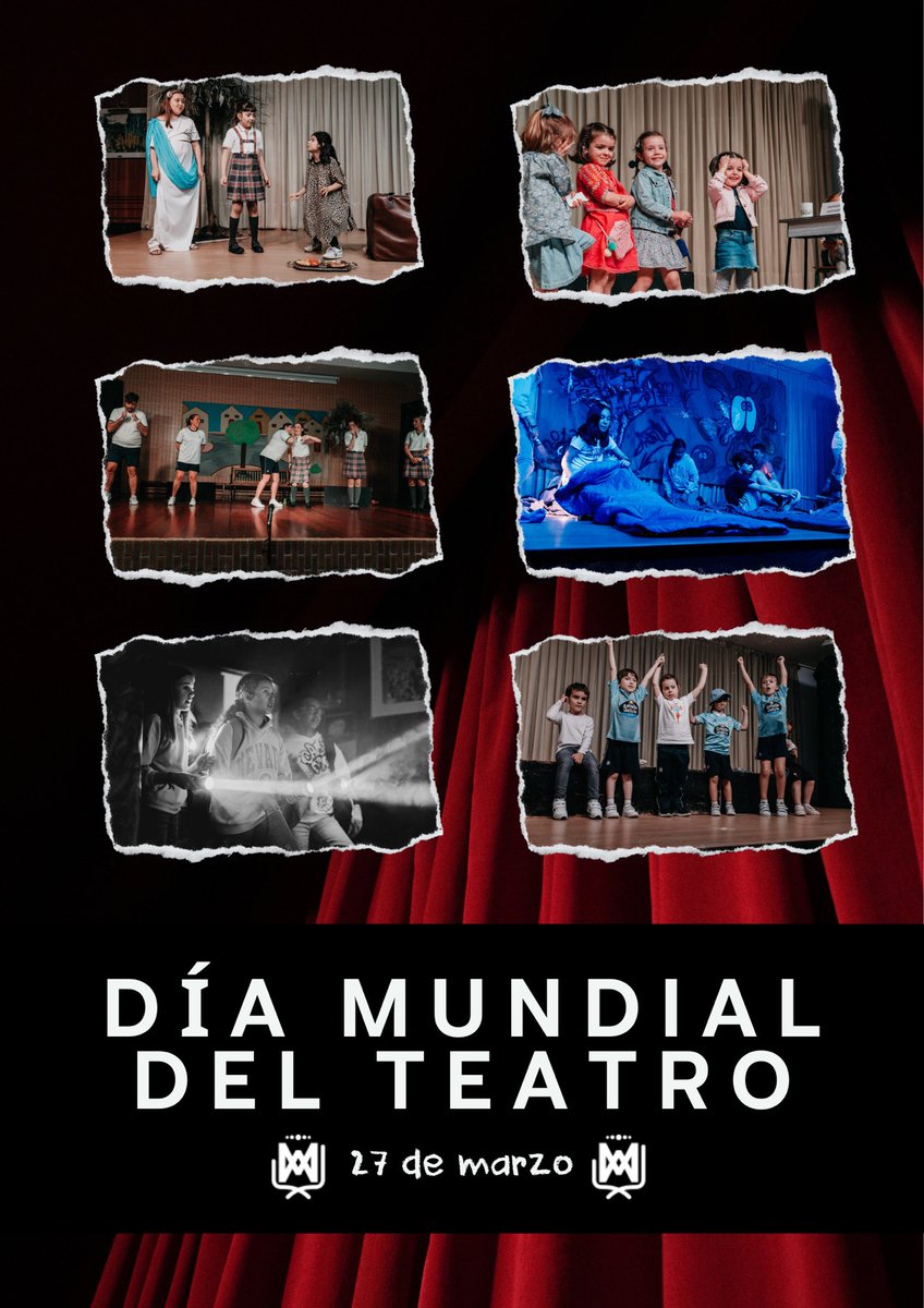 “La vida es una obra de teatro que no permite ensayos. Por eso, canta, ríe, baila, llora y vive intensamente cada momento antes de que el telón baje” Charles Chaplin 🎭🥸 #diamundialdelteatro #teatro