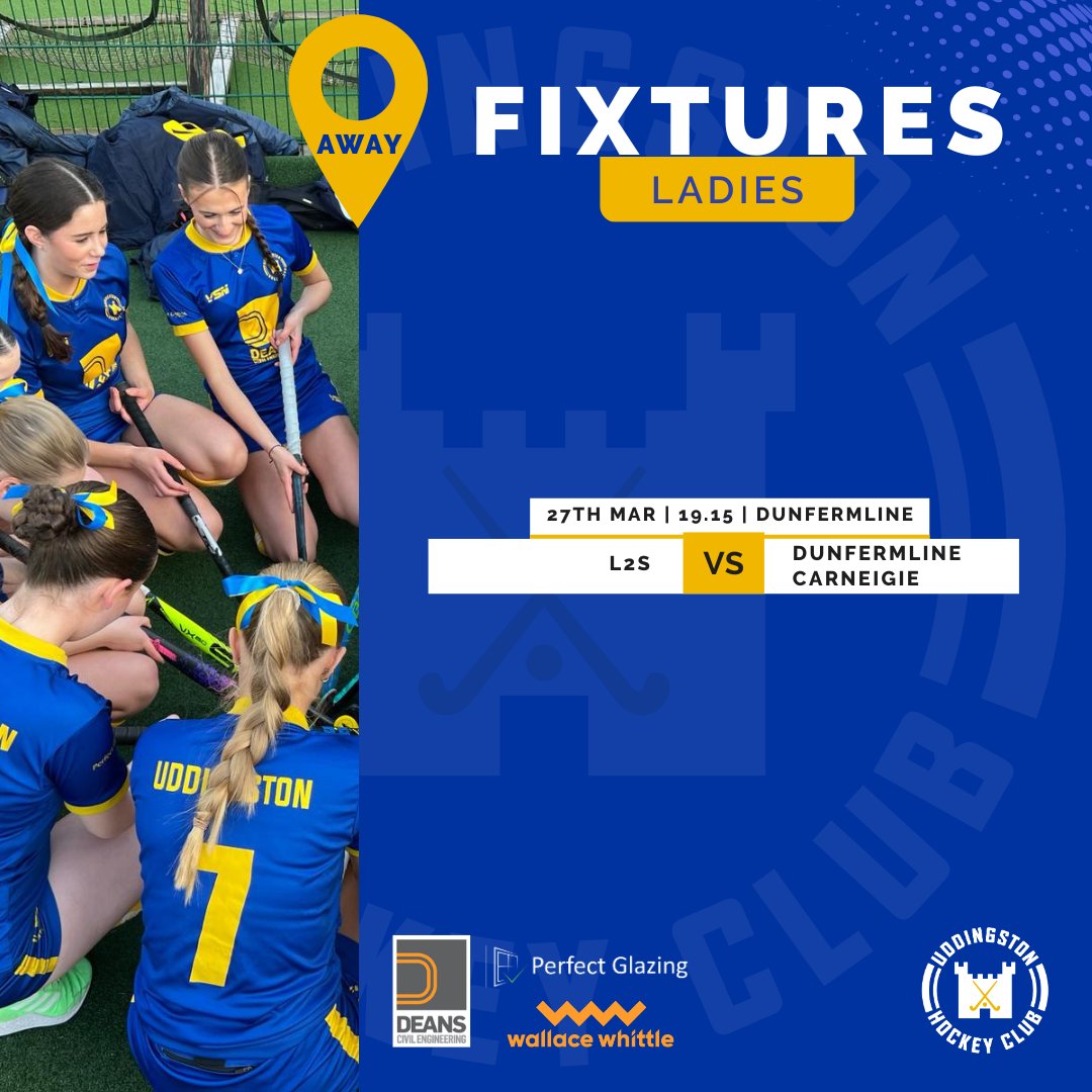 Don't worry its not the weekend yet, it's Wednesday and our Deans Civil Engineering L2s are playing in Dunfermline! Thats all the games here for Uddy this week, massive good luck to our fantastic ladies! #uddyfamily @scottishhockey