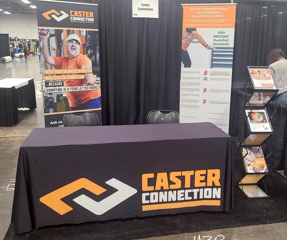 We're live at Ohio Safety Congress &amp; Expo booth 1120 for the first day of the show, AND at the Applied Ergonomics Conference in booth 415.

Stop by to talk with our expert team about how we can provide you with the best in caster and wheel solutions!
#OSC24 #appliedergo2024