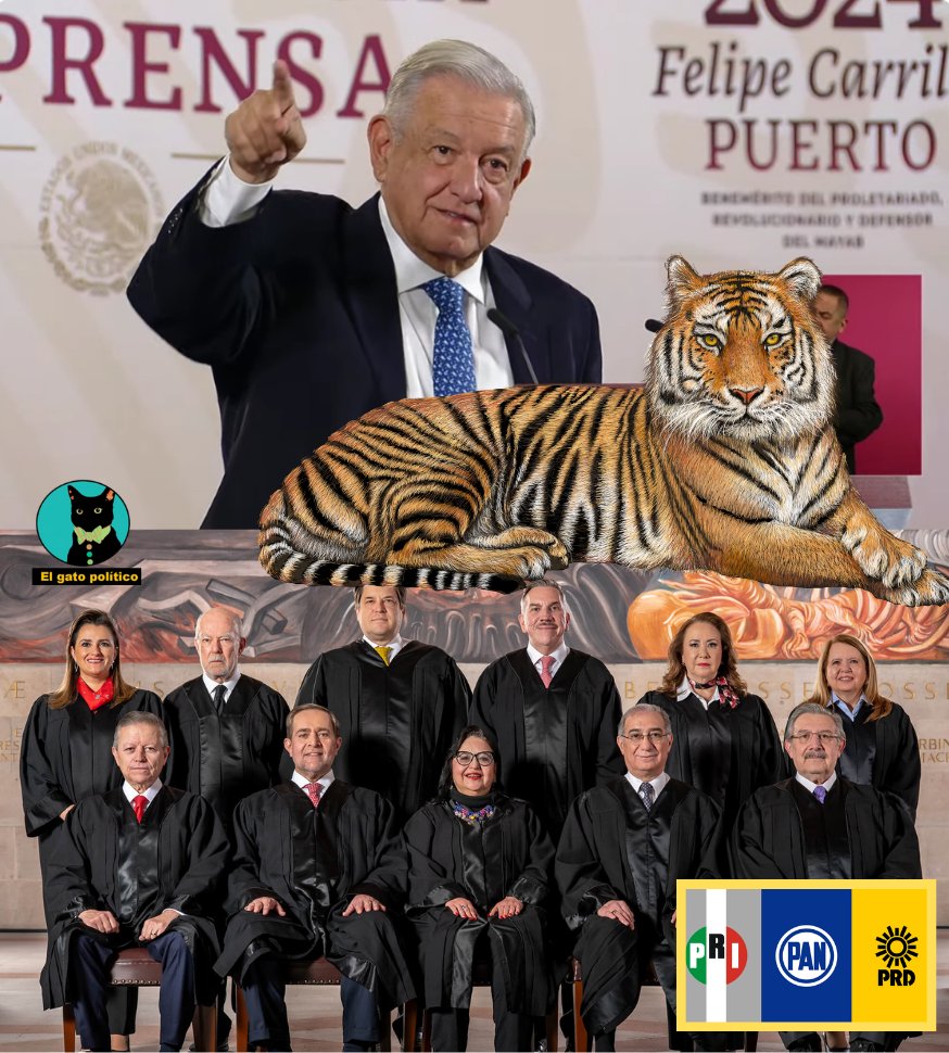 elgatopolitico_'s tweet image. 🔴🔴Fuerte
AMLO advierte que en un extremo caso en que al PRIAN se le ocurriera hacer un golpe de estado junto al corrupto Poder Judicial, sería como soltar al tigre:

&quot;Solo que la irracionalidad los llevara a una situación extrema que sería el equivalente a un golpe de estado…