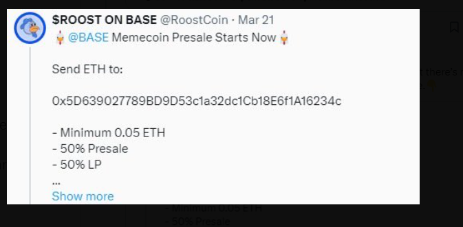 now I'm telling you about the incident experienced by roost, I've been writing to the team and modes since yesterday, but I didn't get any feedback, I sent money before the pre-sale, but yesterday, when the airdrop was happening, I didn't get an airdrop, and there are thousands
