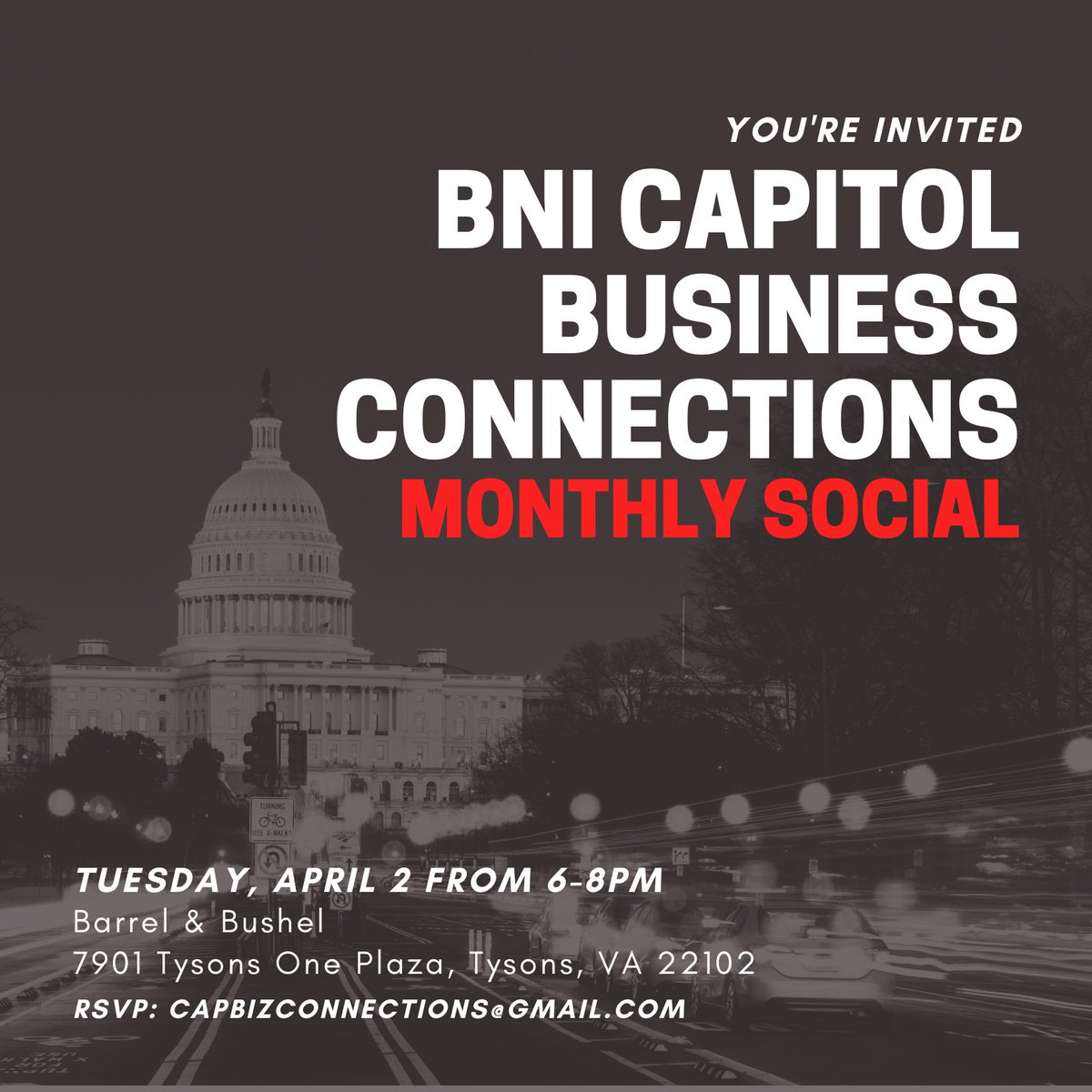 officium_llc's tweet image. Join me after work next week on Tuesday, April 2nd at my #BNI chapter's networking social! RSVP to capbizconnections@gmail.com.

#DC #DCNetworking #DCEvent