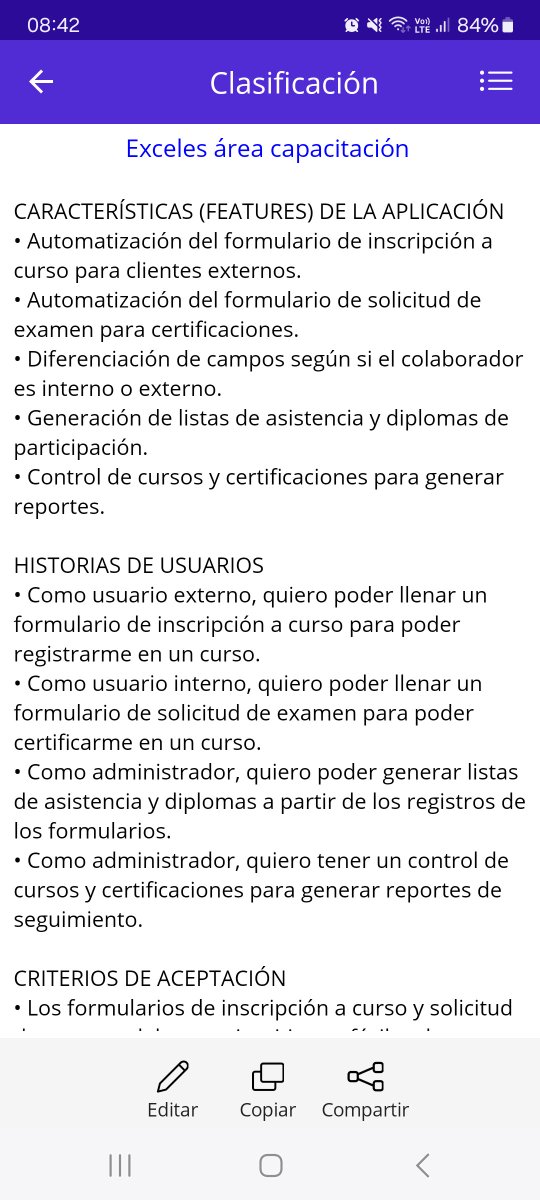 Procblisher's tweet photo. Te queremos contar lo que Agile Pro hace por los #ProductOwners:

- Genera un Product Backlog preliminar

Sólo grabas las conversaciones con usuarios, se transcribe la conversación y se genera el Backlog preliminar. ¡No más notas que escribir! https://t.co/ZhIHSJU9I3