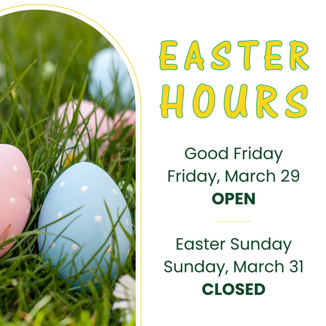 SalsPizzaCo's tweet photo. Easter plans? 🍕🐣 Although we will be CLOSED on Easter Sunday, we'll be OPEN regular hours on Good Friday! https://t.co/W0JyWfhFlK