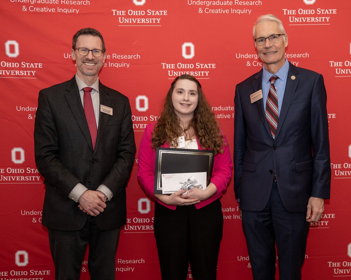 Please join us in congratulating undergraduate researcher Kara Flaherty on her category win at the Richard J. and Martha D. Denman Undergraduate Research Forum! Her work under 'Insects and Other Animals' underscores the breadth of opportunity in ANSCI research. #BuckeyeProud