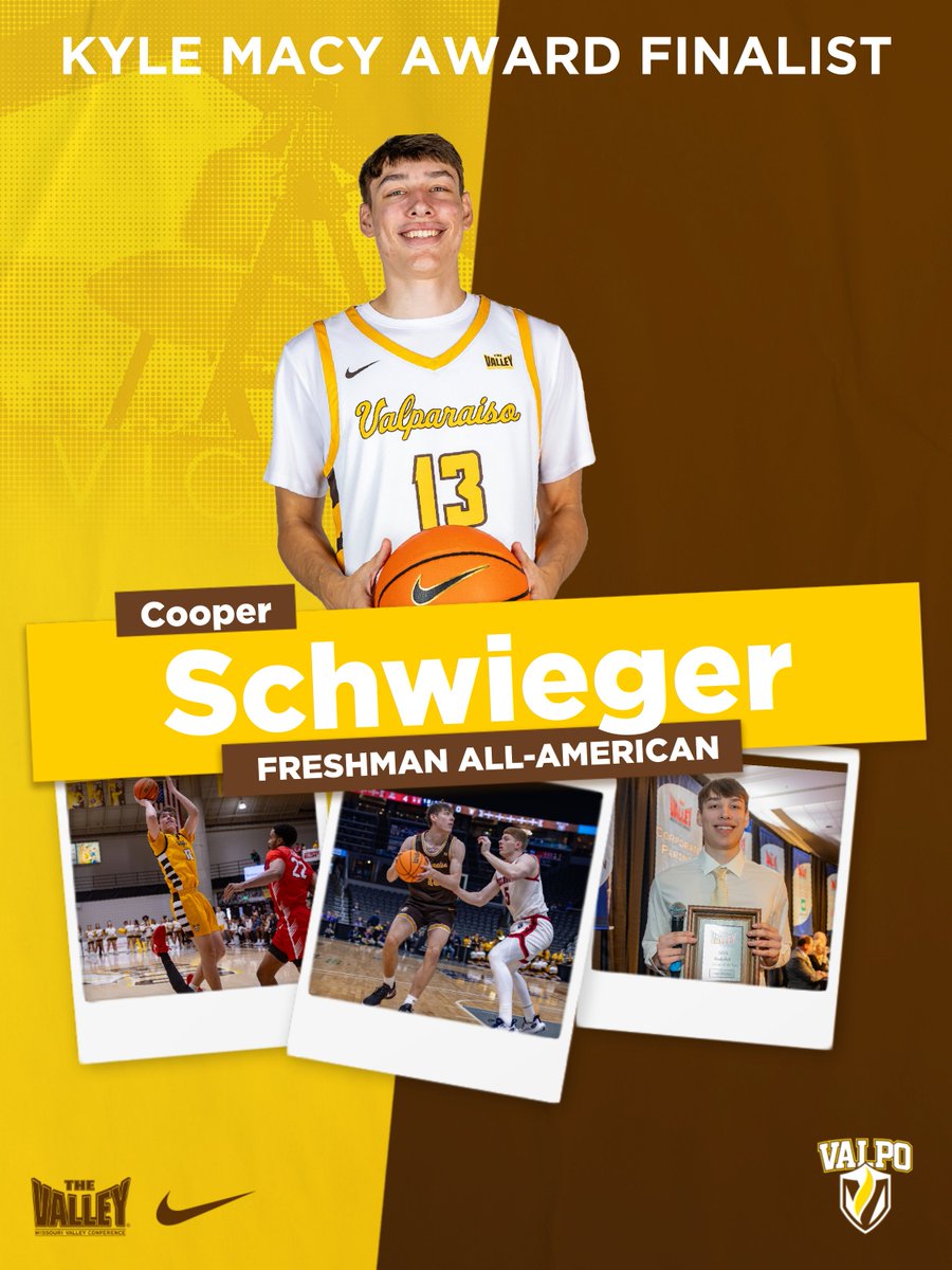 valpoathletics's tweet photo. More good news for @ValpoBasketball as @SchwiegerCooper has been named a Kyle Macy Freshman All-American by @collegeinsider❗ 

📝➡️ https://t.co/CXI8guSLHR

#GoValpo https://t.co/lCNhTEFPmA