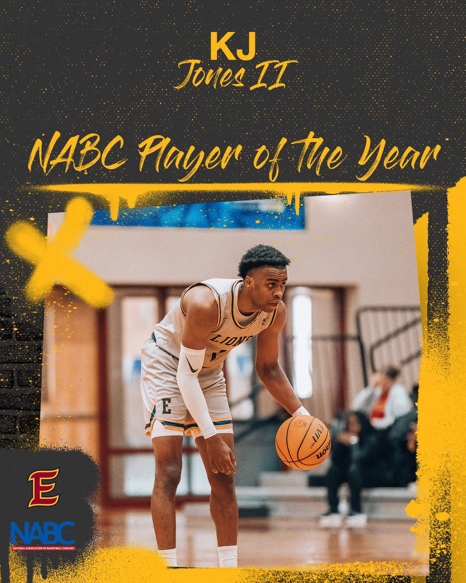 Another day, another 🏆

Your 2023-24 NABC National Player of the Year, KJ Jones II! #H1M
