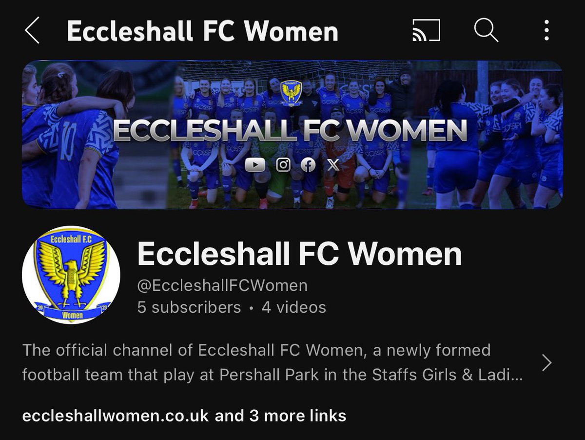 Hey all, I’ve been working hard on a little personal project of late, and I would appreciate it if you took a glance and maybe subscribed. Any feedback is very much welcome, along with any suggestions you may have 🙏💙

youtube.com/@EccleshallFCW…

@eccleshallfcw