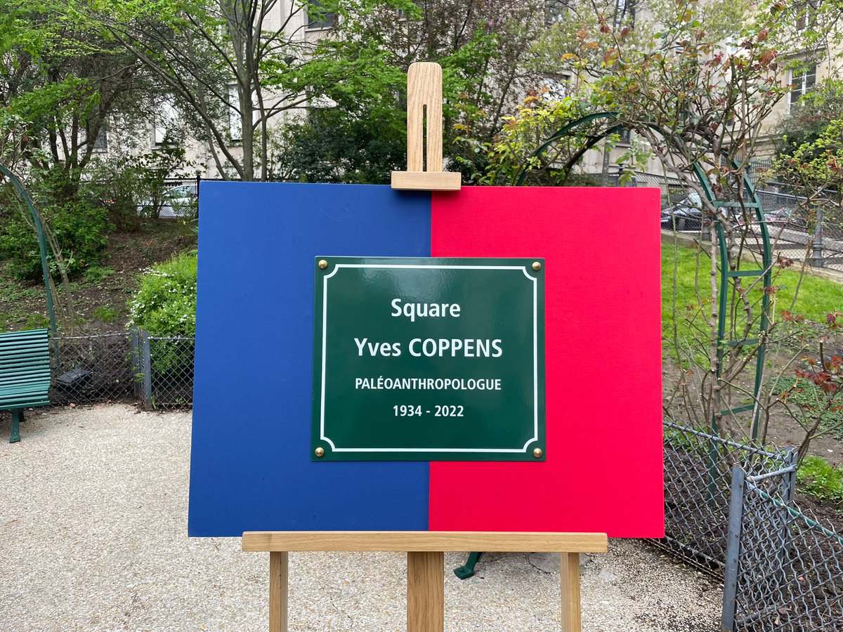 Hommage à Yves Coppens lors de l’inauguration du square qui porte son nom devant le <a href="/cdf1530/">Collège de France</a>.
Connu pour sa découverte de notre ancêtre Lucy, professeur dans cette prestigieuse institution pendant 20 ans. Savant et passeur de savoirs. <a href="/OdileJacob/">Éditions Odile Jacob</a> <a href="/Sciences_Avenir/">Sciences et Avenir</a>  <a href="/Le_Museum/">Muséum national d'Histoire naturelle</a>