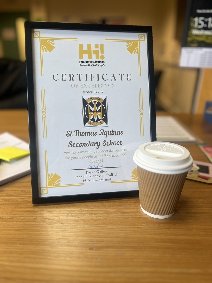 What a pleasure it’s been to watch the success of this year’s @STAbariSTArs who have worked diligently all year with @Hub_Internation, Miss Cassidy and @SfL_STA to achieve their National 5 qualification. They’ve been incredible and we will miss them so much. ☕️ ☕️ ☕️