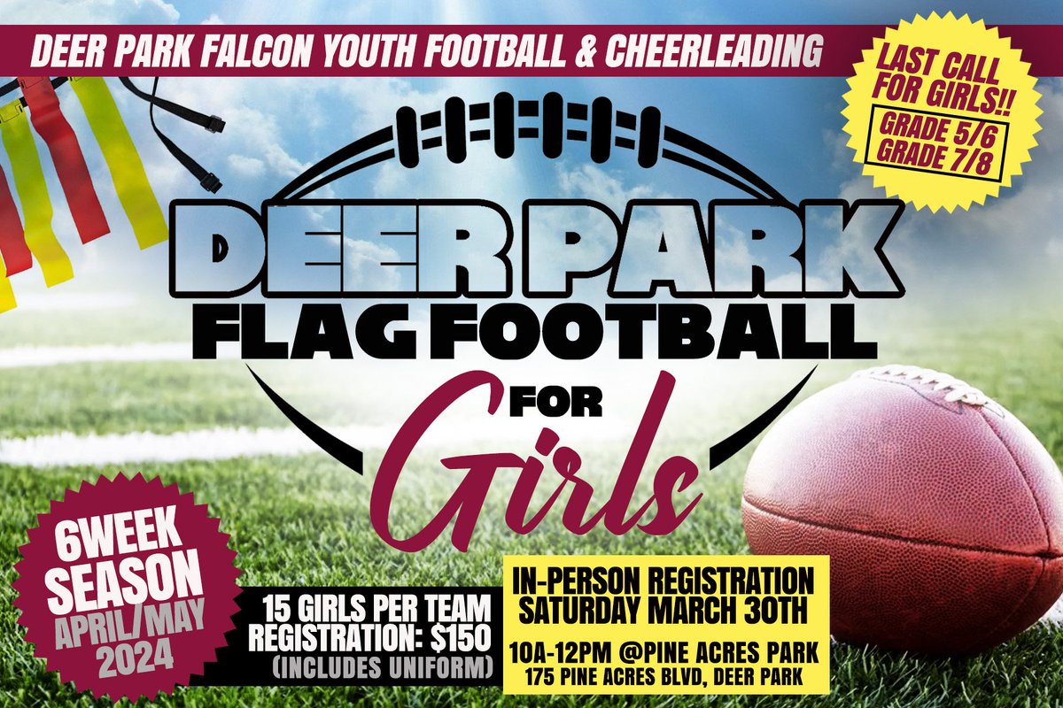 Deer Park Falcons Youth Football & Cheer tweet media