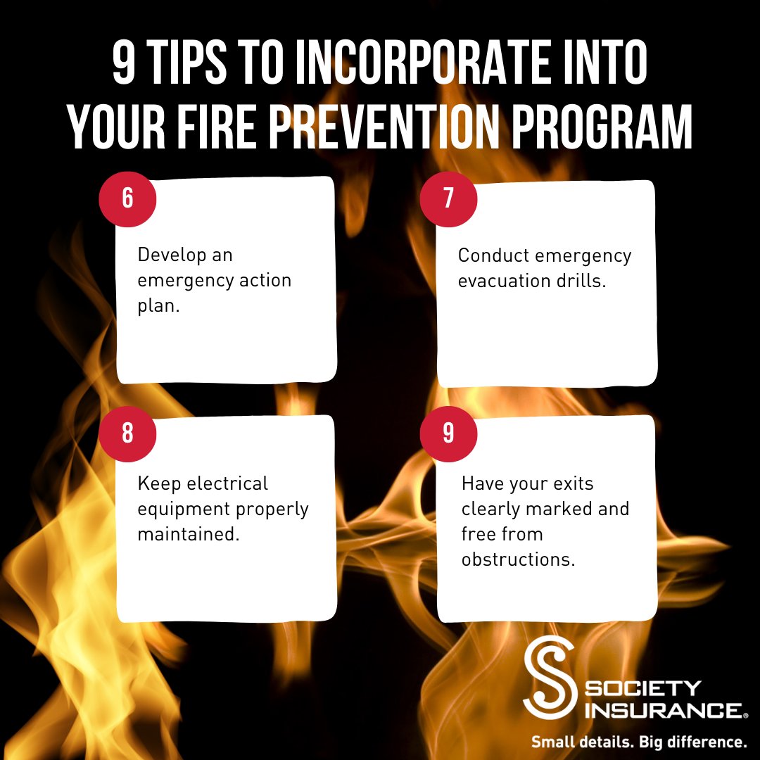 Ensure preparedness is your best practice. Check out these nine tips to incorporate into your fire protection plan. 🔥