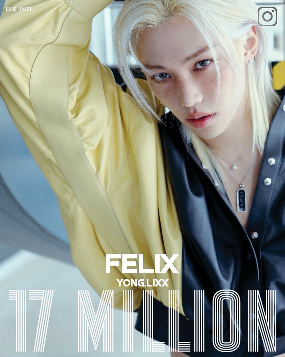 FLX_INTL's tweet photo. ℹ️ Felix’s personal Instagram account has now reached 17 MILLION Followers!!

He remains the most followed JYPE artist &amp; the fastest 4th gen artist to reach this milestone📢

CONGRATULATIONS FELIX
#FelixSNSKing #Felix4thGenKing
#YONGLIXX_17M_Instagram https://t.co/s74VQwSXzp