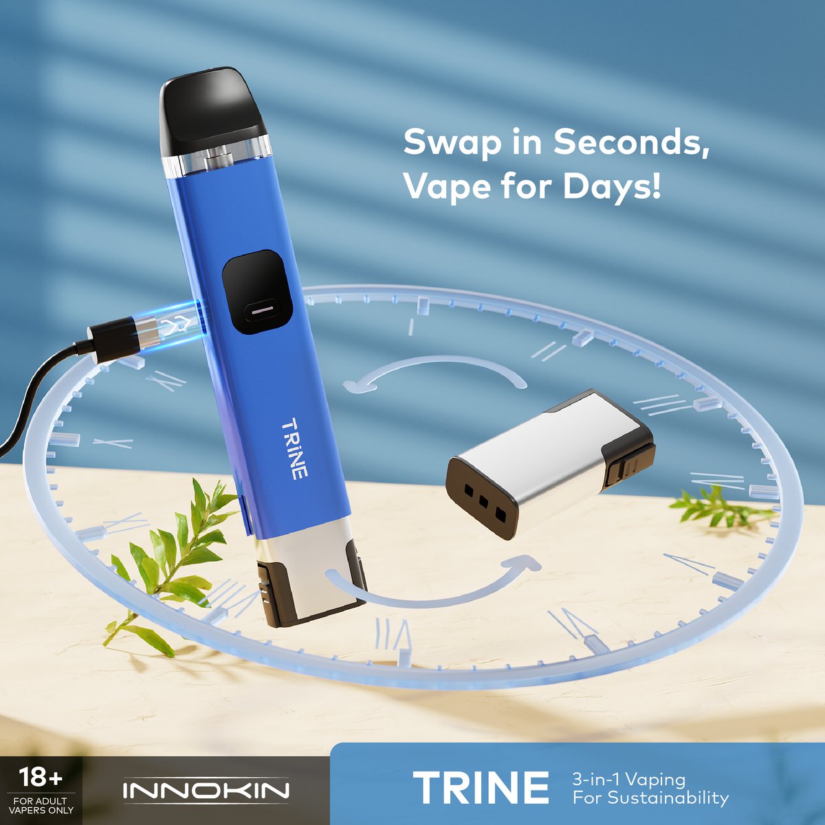 Stuck in a battery bind? ⚡️ Tell us, when do you need that spare battery boost?

🔋 With TRINE, just swap batteries in seconds and keep the clouds rolling! ☁️ 

18/21+ only
#Vaping #Vapelife #Innokin  #TRINE #InnokinTrine #3in1vaping #GreenVaping #Sustainability