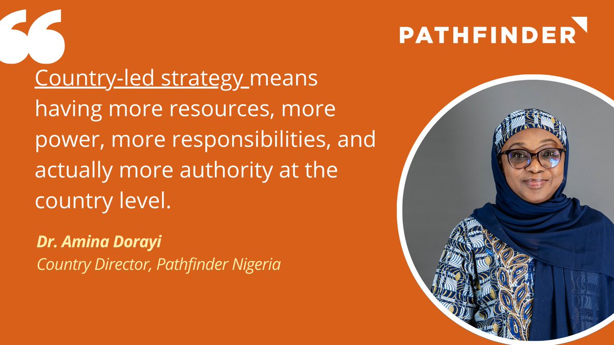 What does our country-led strategy mean? 'More power, more responsibilities, and actually more authority.' To enhance our impact, we're enabling country teams to lead from their deep knowledge of the local context. #CountryLedPathfinder