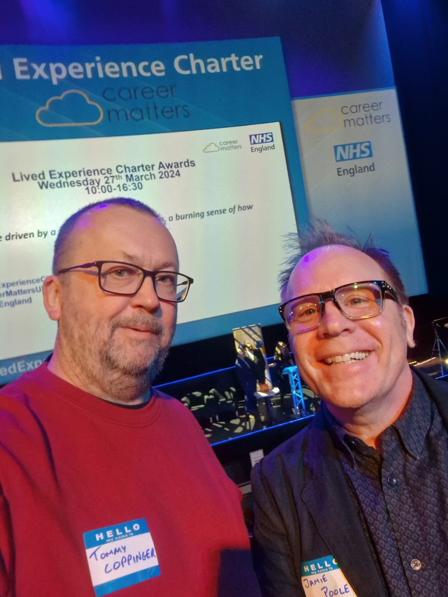 Lisa Byrne (@lisa908byrne) on Twitter photo Today our Changing Futures team are attending #LivedExperienceCharter 2024 Awards for Charter status <a href="/NHSEngland/">NHS England</a> & <a href="/CareerMattersUK/">Career Matters</a> open & inclusive recruitment of people with Lived Experience. Proud beyond words of these guys - gold standard peer support right there ❤️ Today our Changing Futures team are attending #LivedExperienceCharter 2024 Awards for Charter status <a href="/NHSEngland/">NHS England</a> & <a href="/CareerMattersUK/">Career Matters</a> open & inclusive recruitment of people with Lived Experience. Proud beyond words of these guys - gold standard peer support right there ❤️