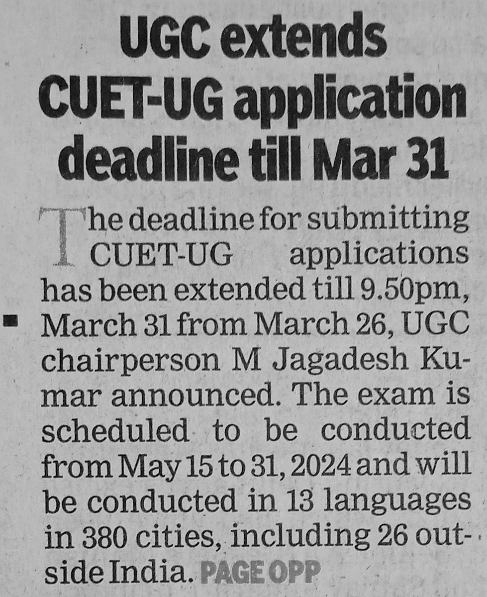 CUET News tweet media