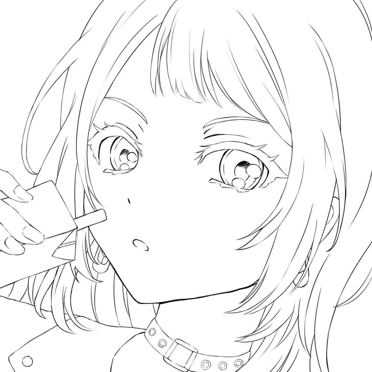 線画塗りたい方いたらぜひどうぞ!☺️ 