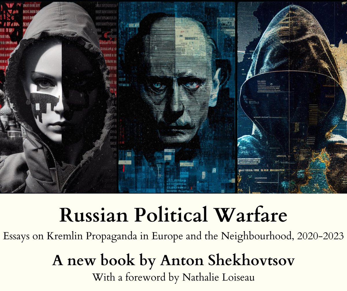 This is a very kind (perhaps even too kind!) review of my most recent book, 'Russian Political Warfare: Essays on Kremlin Propaganda in Europe and the Neighbourhood, 2020-2023': czechpolsci.eu/article/view/3… Contact me if you want to buy a signed copy of the book.