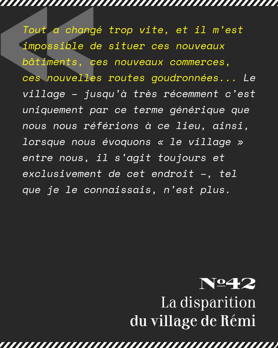 💌 Notre dernière lettre, La disparition du village de Rémi, par @RemiYang, avec une carte postale tirée de ses archives personnelles, est arrivée dans les boîtes aux lettres de nos abonné·es ! ❤️‍🔥