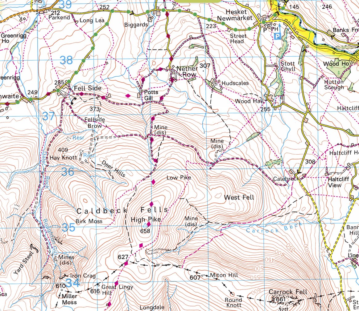 Really appreciating how uncluttered the OS maps of upland Scotland are. Just paths and tracks and none of this footpath / bridleway / byway right of way mess that you have to grapple with south of the border. #righttoroam