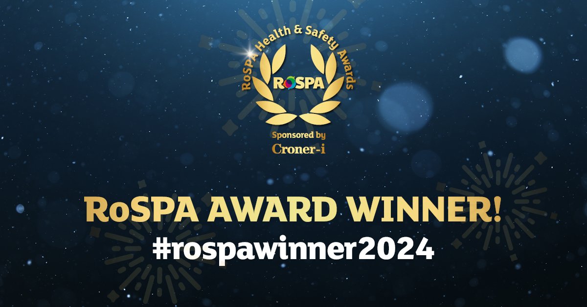 We are delighted to celebrate winning a RoSPA gold award for Health and Safety performance. The RoSPA gold award is the ultimate symbol of achievement in safety and excellence. To read more, click here: eu1.hubs.ly/H08jhCR0 #RoSPA #awardwinners