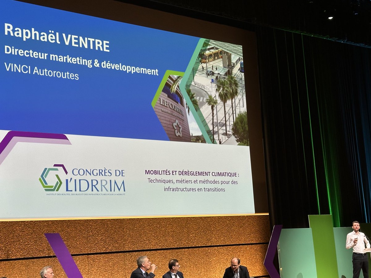 Raphaël Ventre présente la démarche de Vinci Autoroutes en matière de déploiement du photovoltaïque