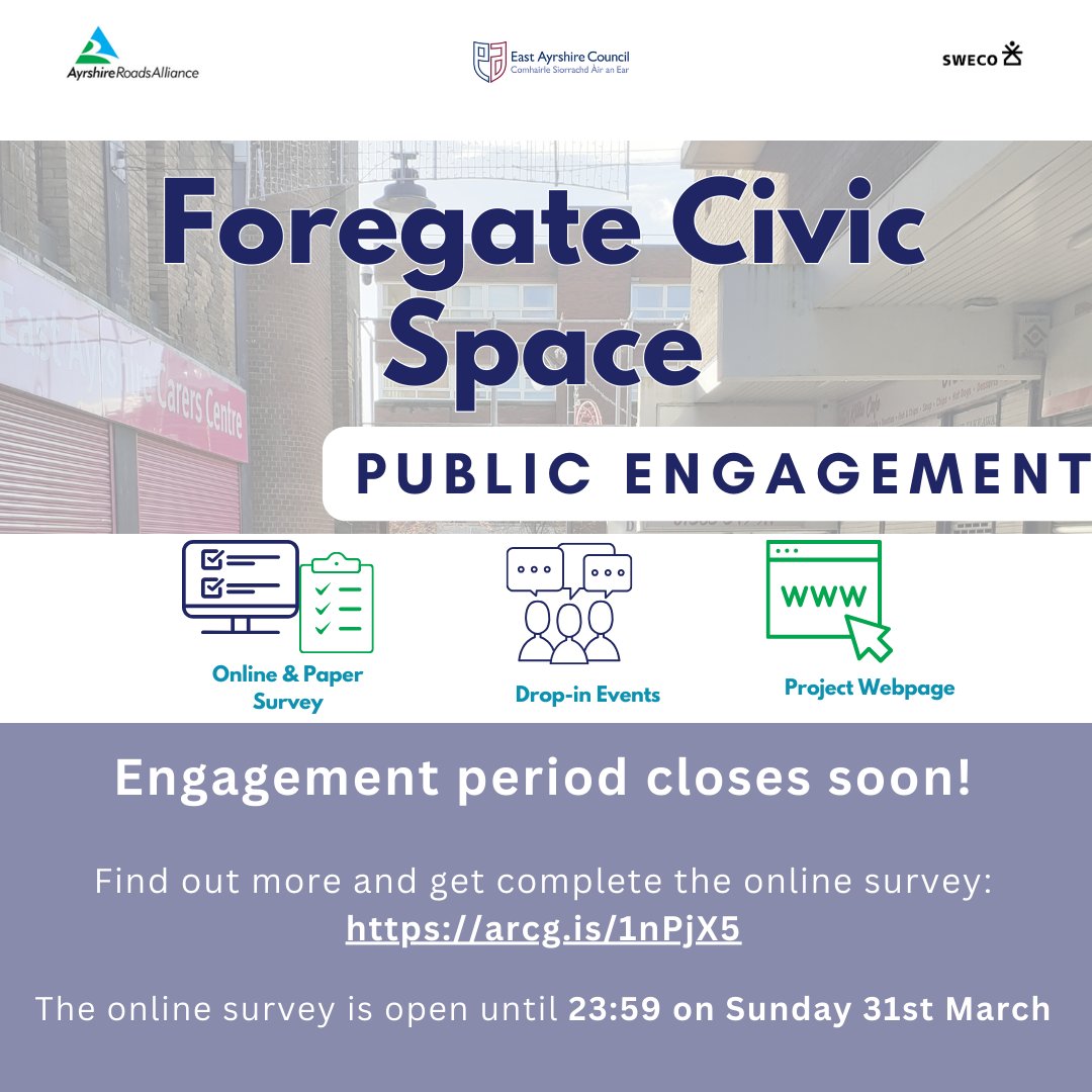 The engagement period for the Foregate Civic Space project closes this Sunday! Visit the project website to find out more and complete an online survey here: orlo.uk/ad1AD