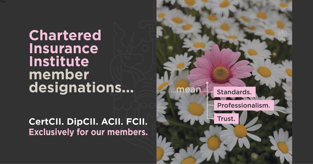 CII member designations are designed to help you flourish.

They demonstrate your ongoing commitment to high standards of ethics and integrity.

Learn more here: ow.ly/7lRn50R2lru