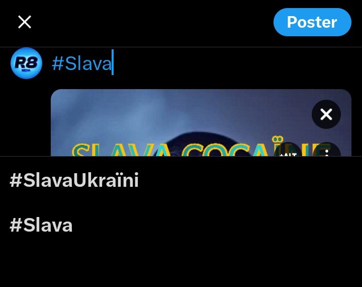 RMY1337's tweet photo. Chiche de Mettre #SlavaCocaïne en hashtag ? Corrigeons le #SlavaUkraïni https://t.co/difBrEQldZ