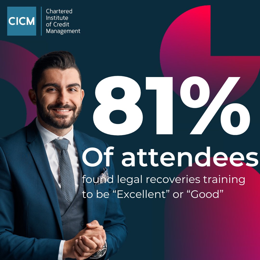 Celebrating excellence at the CICM Legal Recoveries training! Our latest attendees at the training rated it as 'Excellent.' Join us in advancing your professional expertise! Explore CICM training today - bit.ly/3v4Syfe #CICM #TrainingExcellence #LegalRecoveries