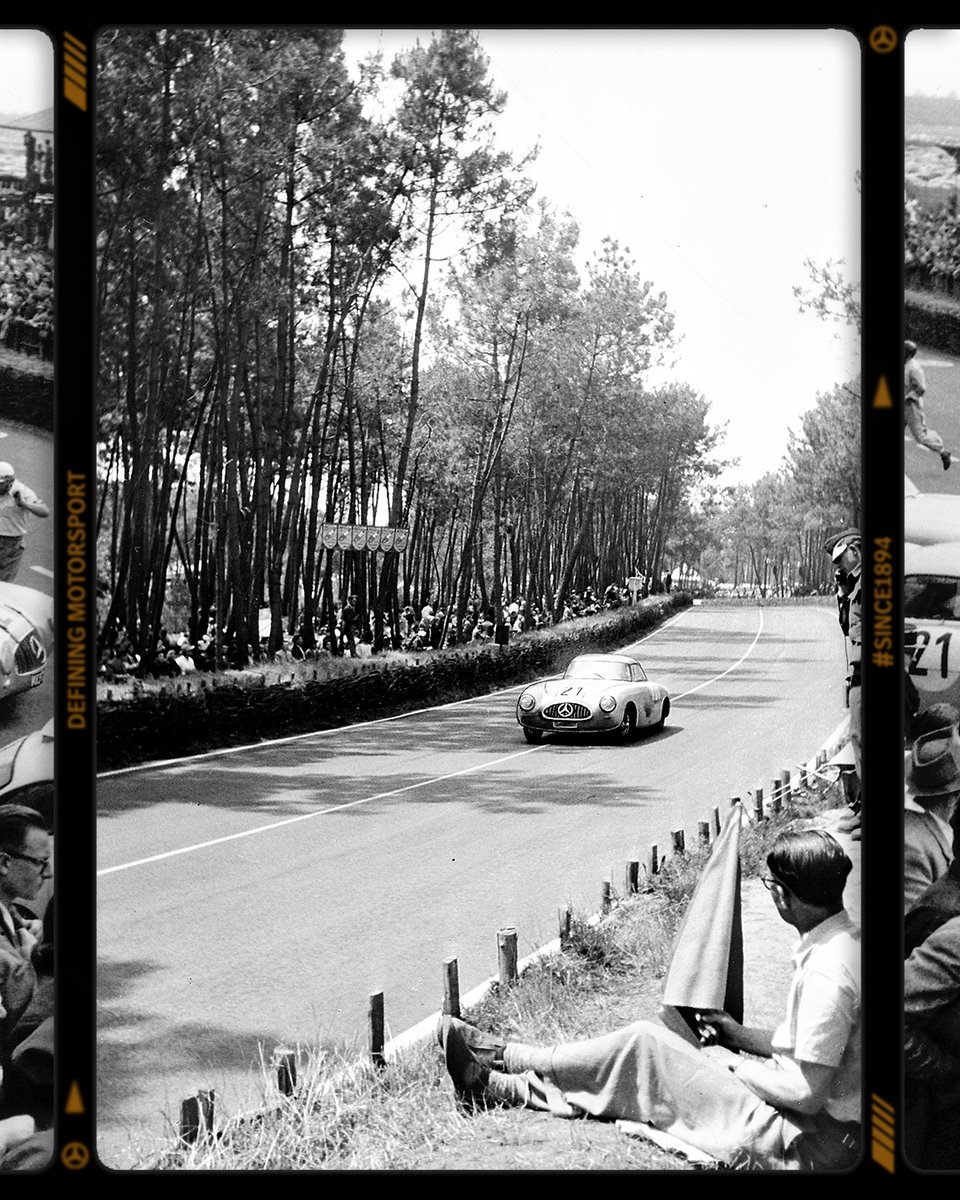 POV: Watching the 24 Hours of Le Mans in 1952. Stay tuned as we share more moments from our 130-year motorsport legacy every week. 📸🎞️   #DefiningMotorsport #since1894 #WorldsFastestFamily #WeLivePerformance