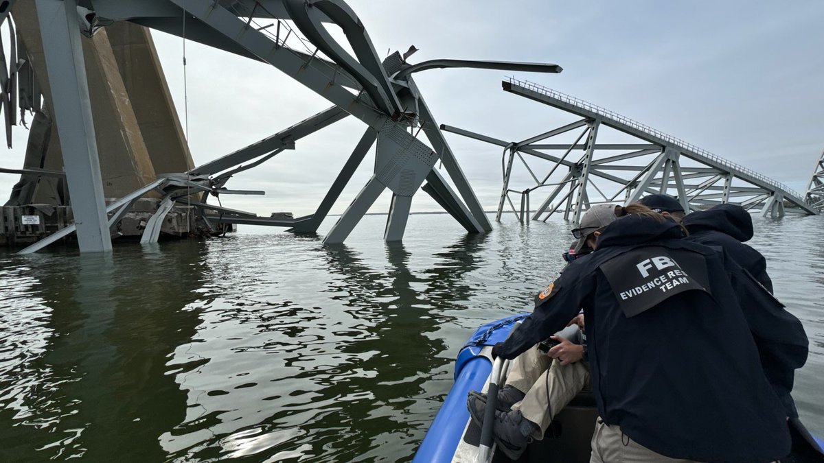Highly trained specialists in the #FBI's Underwater Search and Evidence Response Team (USERT) are on scene at the Francis Scott Key Bridge in Baltimore, Maryland to assist our partners in responding to this tragic event.